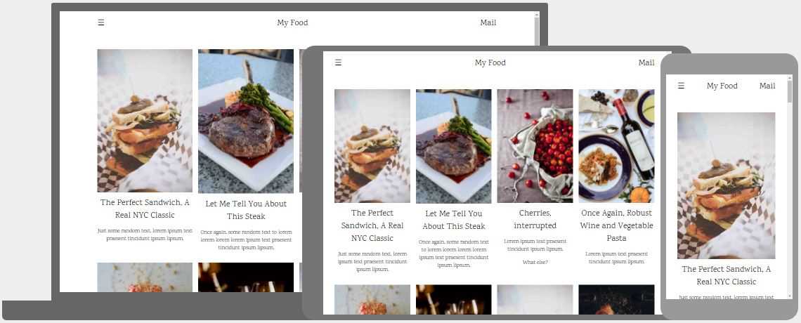 Food blog Template